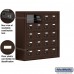 Salsbury Cell Phone Storage Locker - 5 Door High Unit (8 Inch Deep Compartments) - 20 A Doors - Bronze - Surface Mounted - Resettable Combination Locks